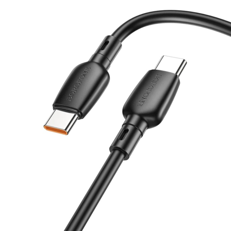 Кабель BOROFONE BX93 Super power 60W fast charging data cable Type-C to Type-C Black