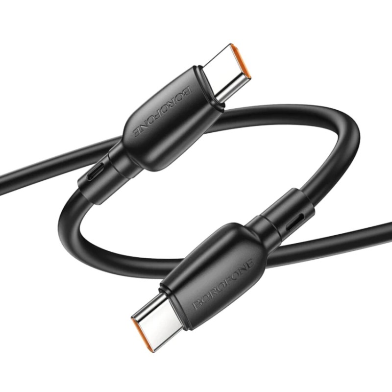 Кабель BOROFONE BX93 Super power 60W fast charging data cable Type-C to Type-C Black