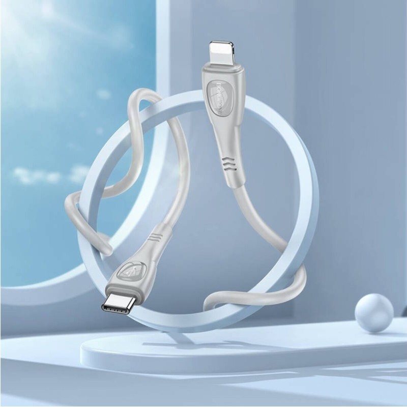 Кабель BOROFONE BX98 iP Superior PD charging data cable Gray