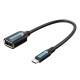 Кабель Vention USB 2.0 Micro-B Male to A Female OTG Cable 0.15M Black PVC Type (CCUBB)