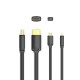 Кабель Vention HDMI-D Male to HDMI-A Male 4K HD v2.0 Cable 3M Black (AGIBI)