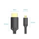 Кабель Vention HDMI-D Male to HDMI-A Male 4K HD v2.0 Cable 3M Black (AGIBI)