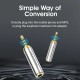 Адаптер Vention 2.5mm Male to 3.5mm Female Audio Adapter Silvery Metal Type (VAB-S02)