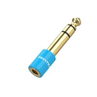 Адаптер Vention 6.35mm Male to 3.5mm Female Audio Adapter Blue Aluminum Alloy Type (VAB-S01-L)