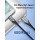 Кабель Vention Cotton Braided USB 2.0 A Male to Micro Male 3A Cable 1.5M Gray Aluminum Alloy Type (COAHG)