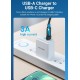 Адаптер Vention USB 2.0 Male to USB-C Female Adapter Black PVC Type (CDWB0)