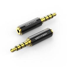 Адаптер Vention 3.5mm Male to 2.5mm Female Audio Adapter Black Metal Type (BFBB0)