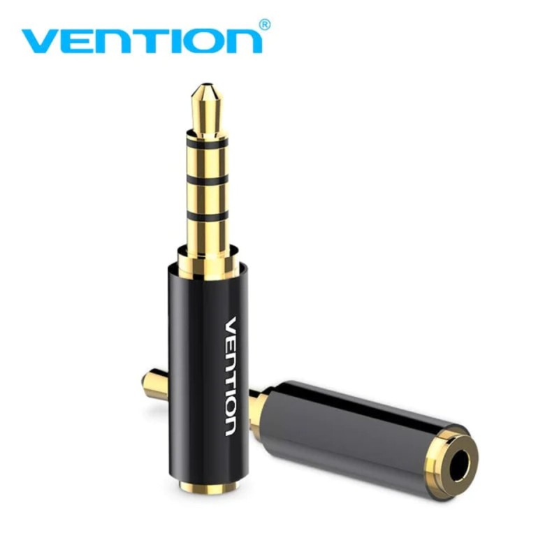Адаптер Vention 3.5mm Male to 2.5mm Female Audio Adapter Black Metal Type (BFBB0)