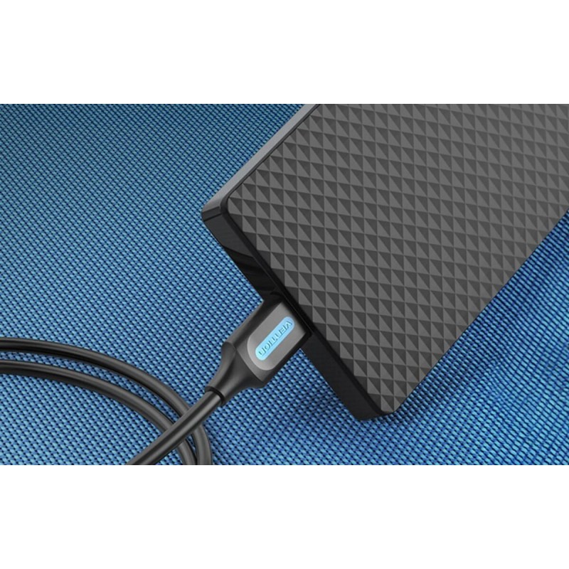 Кабель Vention USB 2.0 A Male to Mini-B Male Cable 1M Black PVC Type (COMBF)