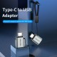 Кабель Vention USB-C Male to USB 3.0 Female OTG Adapter Gray Aluminum Alloy Type (CDQH0)
