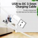 Кабель Vention USB to 3.5mm Barrel Jack 5V DC Power Cable Black 1m (CEXBF)