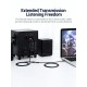 Кабель Vention 3.5mm Female to 2RCA Male Audio Cable 1M Black Metal Type (VAB-R01-B100)