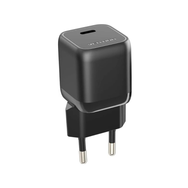 Зарядний пристрій Vention 1-port USB-C GaN Charger(30W) EU-Plug Black (FAKB0-EU)