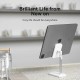 Тримач для телефону Height Adjustable Desktop Cell Phone Stand White Aluminum Alloy Type (KCQW0)