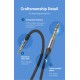 Кабель Vention Cotton Braided 3.5mm TRS Male to 6.35mm Male Audio Cable 2M Gray Aluminum Alloy Type (BAUHH)