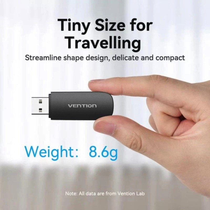 Картрідер Vention 2-in-1 USB 3.0 A Card Reader(SD+TF) Black Dual Drive Letter (CLGB0)
