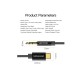 Кабель Перехідник Vention Type-C to 3.5mm Male Spring Audio Cable 1M Black Metal Type (BGABF)
