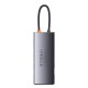 USB-Hub Baseus Metal Gleam Series 7-in-1 Multifunctional Type-C HUB Docking Station Gray  (Type-C to HDMI*1+USB3.0*3+PD*1+VGA*1+RJ45*1)