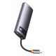USB-Hub Baseus Metal Gleam Series 7-in-1 Multifunctional Type-C HUB Docking Station Gray  (Type-C to HDMI*1+USB3.0*3+PD*1+VGA*1+RJ45*1)
