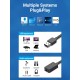 Адаптер Vention 1-port USB External Sound Card 0.15M Black(OMTP-CTIA) (CDZB0)