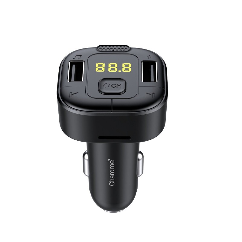 АЗП з FM-модулятором CHAROME C8 Grace FM Transmitter Black