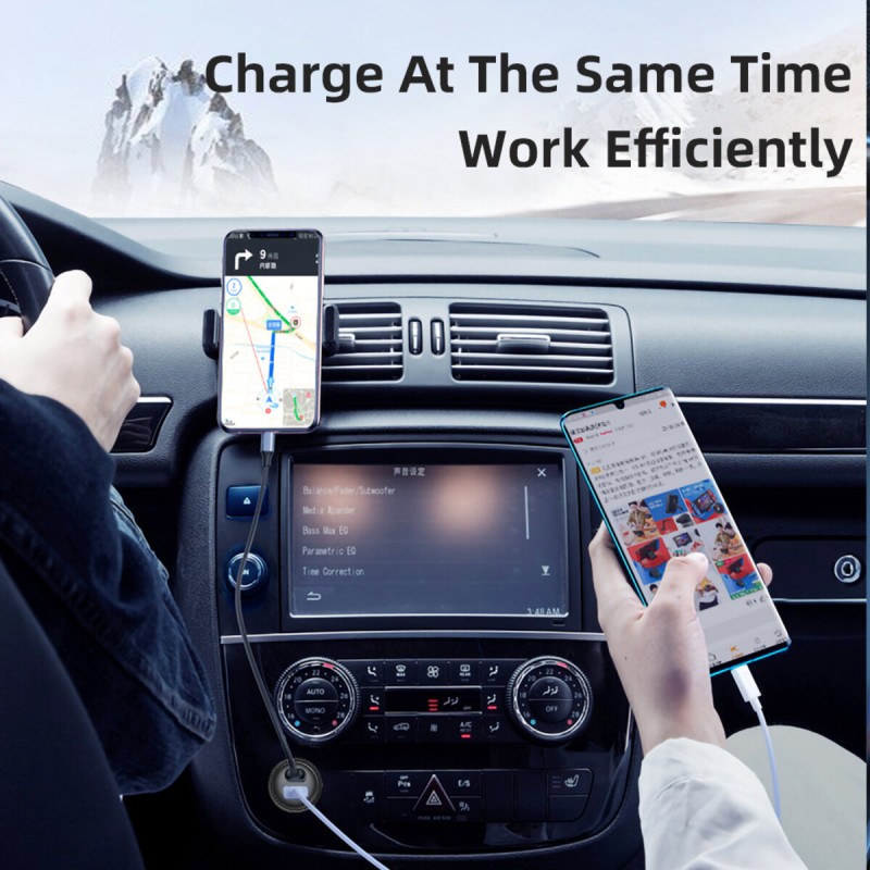Автомобільний зарядний пристрій Essager Sunset Type-C to Lightning 20W USB Charging Cable  black (ECC2Q-WL0A)