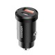 Автомобільний зарядний пристрій Essager Gyroscope Mini Charger USB-A + Type-C 30W  black (ECCAC-TL01)