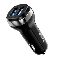 Автомобільний зарядний пристрій HOCO Z40 Superior dual port car charger Black