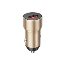 Автомобільний зарядний пристрій BOROFONE BZ19A Wisdom single port QC3.0 car charger 18W Gold