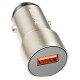 Автомобільний зарядний пристрій BOROFONE BZ19A Wisdom single port QC3.0 car charger 18W Gold