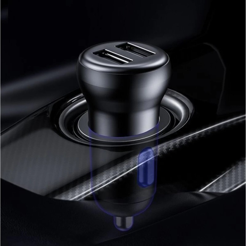 АЗП з FM-модулятором Baseus T Shaped S-16 Car Bluetooth MP3 Player Black