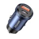 Автомобільний зарядний пристрій Essager Gyroscope Mini 45W Car Charger USB-A + Type-C  blue (ECCAC45-TL03-Z)