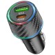 Автомобільний зарядний пристрій BOROFONE BZ21 Brilliant 48W dual port  PD30W+QC3.0 car charger Black