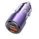Автомобільний зарядний пристрій BOROFONE BZ20A Smart 83W dual port PD65W+QC3.0 car charger Transparent Purple