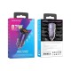 Автомобільний зарядний пристрій BOROFONE BZ20A Smart 83W dual port PD65W+QC3.0 car charger Transparent Purple