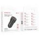 Автомобільний зарядний пристрій BOROFONE BZ19A Wisdom single port QC3.0 car charger 18W Black