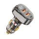 Автомобільний зарядний пристрій Essager 125w Transparrent Digital Display Car Charger  brown (ECC2AC-FM12-Z)