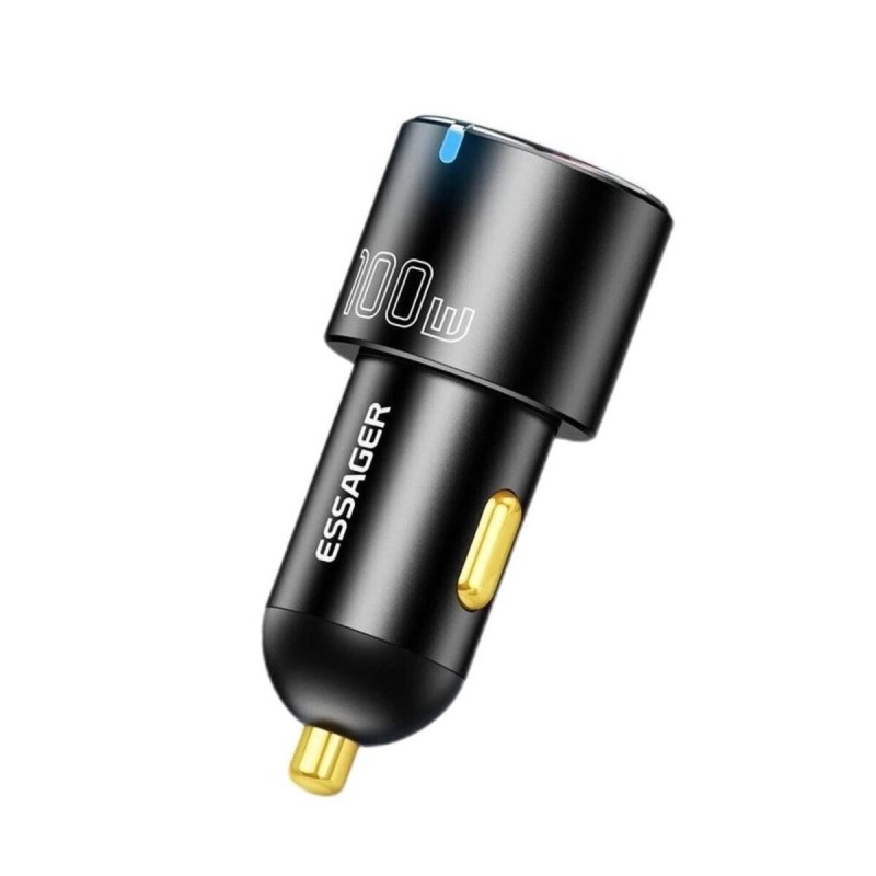 Автомобільний зарядний пристрій Essager Optimus Prime High Power Car Charger A+C 100W  black (ECCAC-QTZ01)