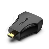 Адаптер Vention Micro HDMI Male to HDMI Female Adapter Black (AITB0)