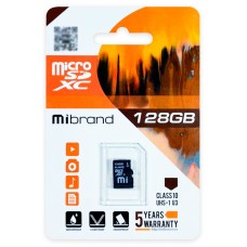 microSDXC (UHS-1 U3) Mibrand 128Gb class 10