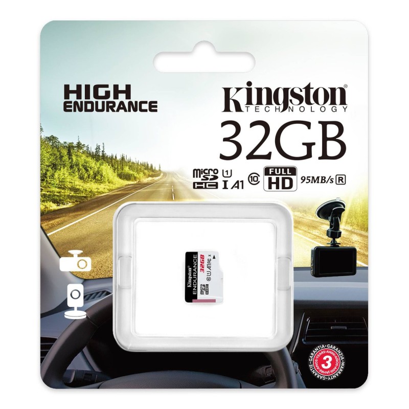 microSDHC (UHS-1 U1) Kingston Endurance 32Gb class 10 А1 (R95MB/s, W30MB/s)