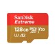microSDXC (UHS-1 U3) SanDisk Extreme For Action Cams and Drones A2 128Gb class 10 V30 (R190MB/s,W90MB/s) (adapter)