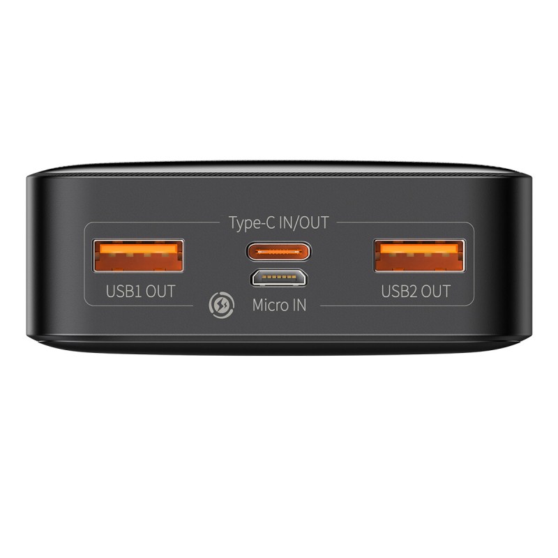 Зовнішній акумулятор Baseus Bipow Digital Display Power bank 20000mAh 20W Black (113840)