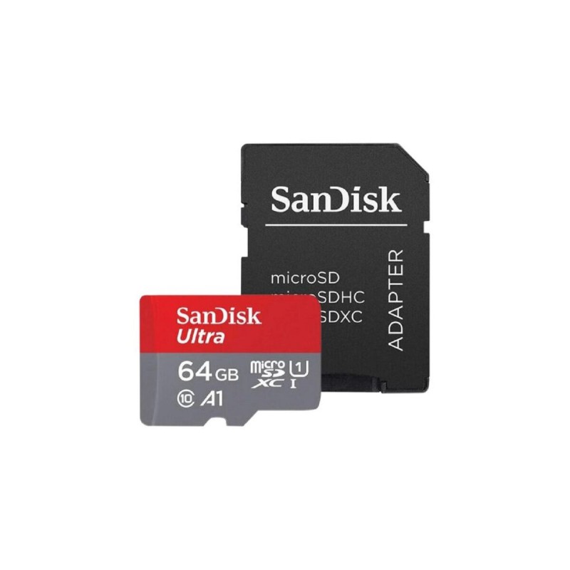 microSDXC (UHS-1) SanDisk Ultra 64Gb class 10 A1 (140Mb/s) (adapter SD) Imaging Packaging