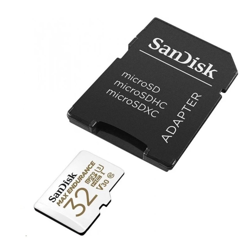 microSDHC (UHS-1 U3) SanDisk Max Endurance 32Gb class 10 V30 (100Mb/s) (adapterSD)