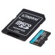 microSDXC (UHS-1 U3) Kingston Canvas Go Plus 128Gb class 10 A2 V30 (R170MB/s, W90MB/s) (adapter SD)