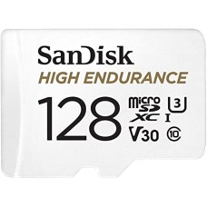 microSDXC (UHS-1 U3) SanDisk High Endurance 128Gb class 10 V30 (100Mb/s) (adapterSD)