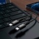 Кабель ACEFAST C1-09 USB-C to USB-C aluminum alloy audio/video transmission full-featured data cable Black