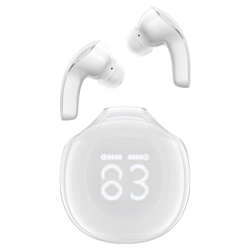 Навушники ACEFAST T9 Crystal (Air) color bluetooth earbuds Porcelain White