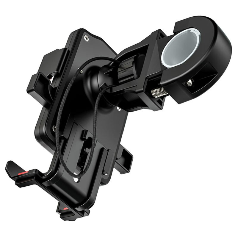 Тримач для мобільного HOCO CA73 Flying one-touch bicycle and motorcycle universal holder Black＆Red